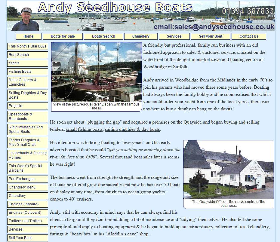 Andy Seedhouse Boats