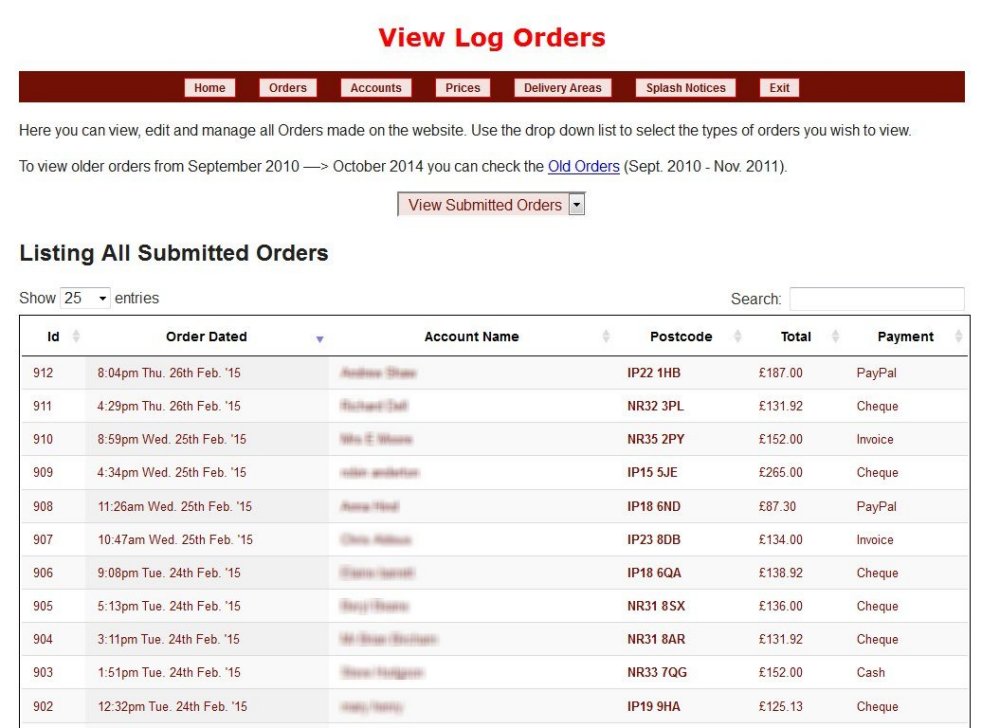 LogsLogsLogs Online Orders Control Panel